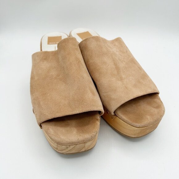 Dolce Vita Dorado Suede Mule Clog Style Open Toe Size 9 Women's - Picture 3 of 5